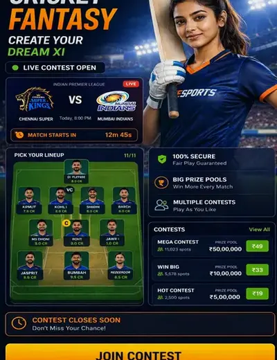Playupmx (play upmx) fantasy cricket & matchday visual 3